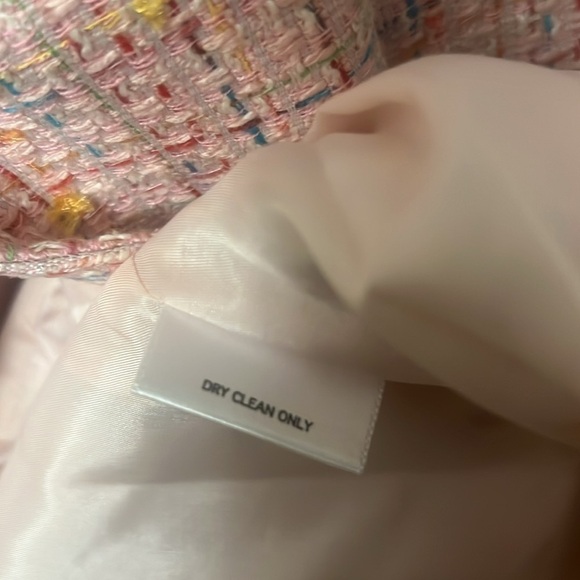 Liz Baker Pink Blazer with Tweed Texture 312 - Picture 5 of 5